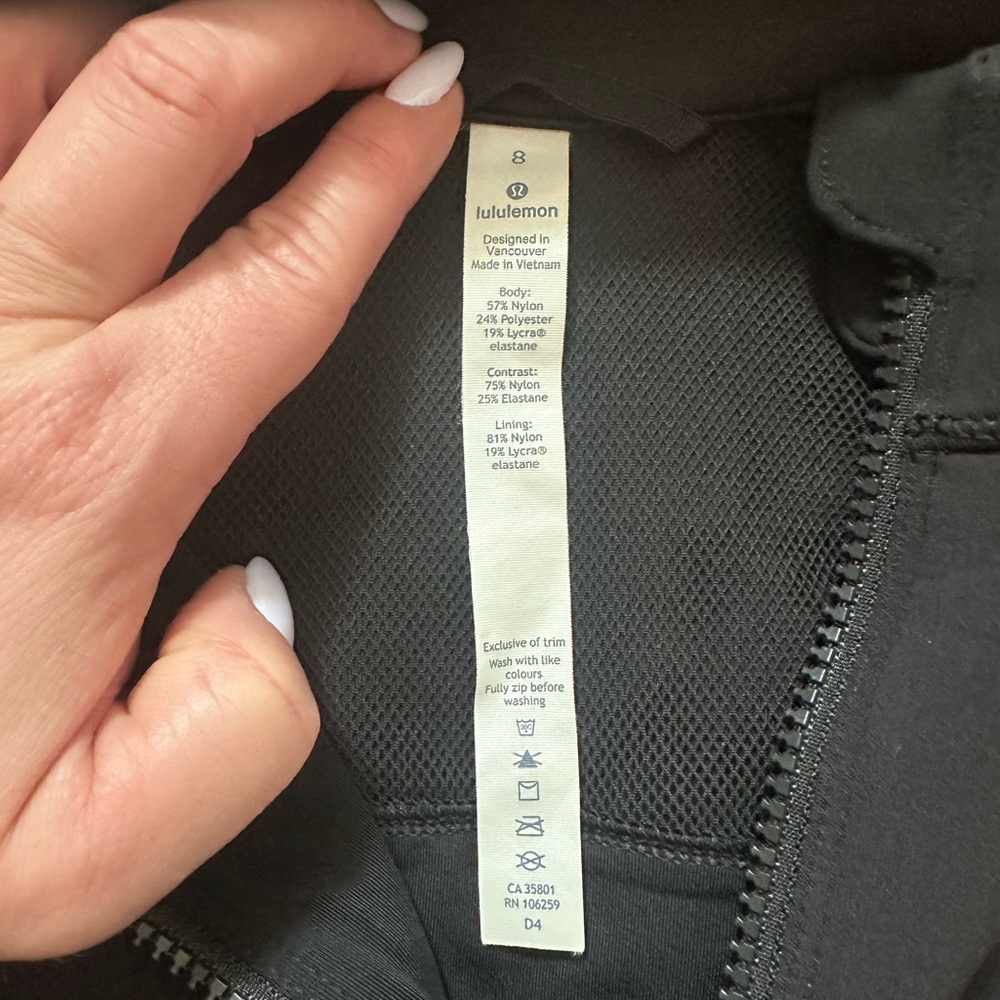 LULULEMON  Women’s Black Zip-Front Performance Jacket - Picture 5 of 6